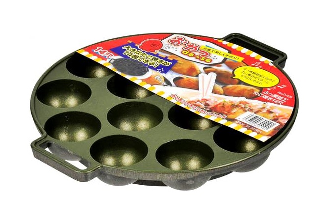 Padella giapponese Takoyaki Pan antiaderente con 14 buche